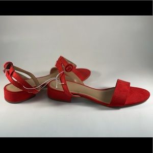 Womens Size 6.5 Winona Ankle Strap Sandal RED NEW